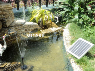 直流12V20W太阳能喷泉水泵庭院假山别墅鱼缸循环过滤鱼池增氧浇灌