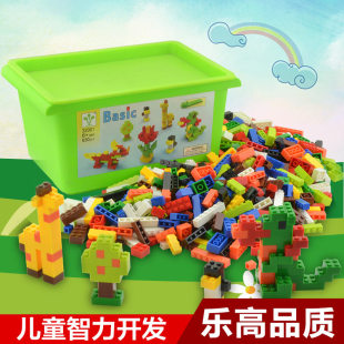 乐高式拼装 小颗粒积木 桶装散装颗粒创意塑料积木 益智玩具6~8岁