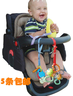 日本LA VIE宝宝玩具防掉带玩具绳童车婴儿推车玩具绑带不怕丢