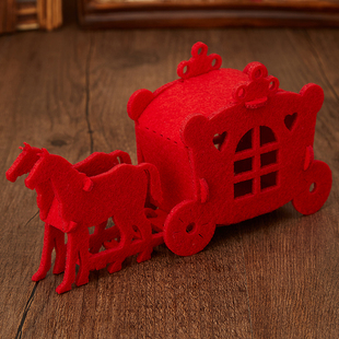 童话马车结婚创意喜糖盒子婚庆用品喜糖包装婚礼糖盒个性