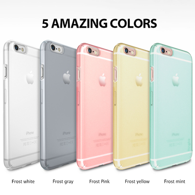 韩国原装正品Ringke苹果iPhone6s超薄手机壳透明Plus保护套玫瑰金