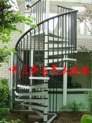 整体楼梯/室外楼梯/旋转楼梯/钢结构楼梯/22圆管护栏/楼梯扶手