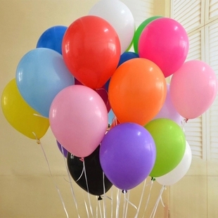 圆形气球批发生日派对用品婚庆庆典装饰布置汽球（混色100个）