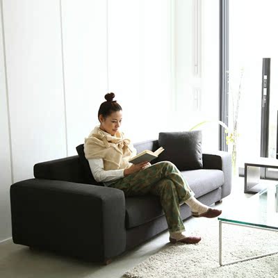 可拆洗宜家定制现代日式简约三人客厅双人布艺沙发小户型沙发包邮