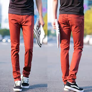 热卖款 韩版青年时尚男士单裤直筒休闲裤修身潮流纯色长裤