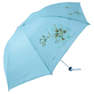特价新款天堂伞 正品专卖 339S丝印 钢骨三折雨伞折叠 晴雨伞