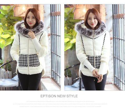 2015韩版女装羽绒服 冬季保暖加厚大码宽松大毛领包臀羽绒棉包邮