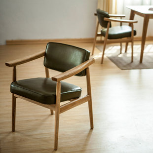 北欧沙发椅子电脑椅单人家用复古沙发椅休闲咖啡椅宜家餐桌椅日式