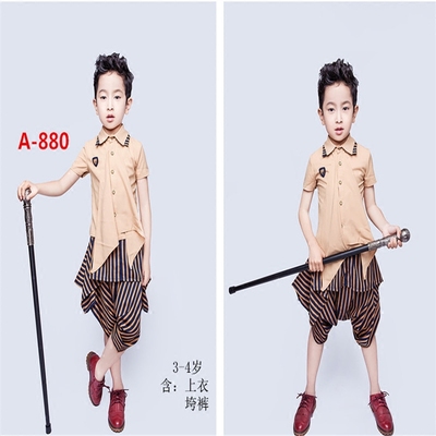 新款儿童摄影服饰批发 影楼3-4岁大男孩写真造型服装韩版照相童装