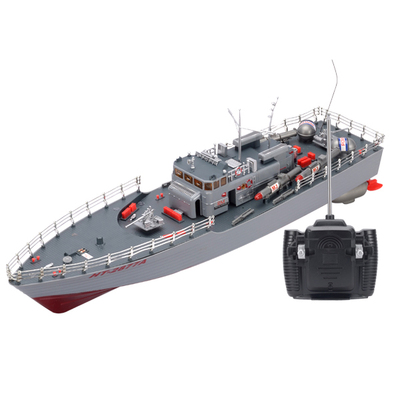 遥控船 遥控快艇 充电无线遥控军舰模型 鱼雷艇 HT-2877A