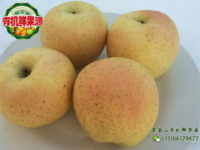 【鲜果源】有机甜脆黄金王林苹果80-85#老品种孕宝水果净10斤包邮