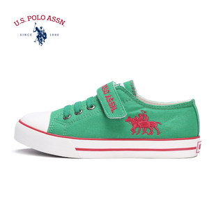 u.s. polo assn.美国马球协会童鞋 2014新款女童帆布鞋 男童布鞋