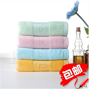 中国结新款黄色绿色蓝色竹纤维4色加大浴巾宝宝儿童浴巾TD2188