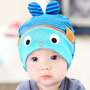 婴儿帽子男女宝宝帽子胎帽0-3-6-12个月新生儿宝宝套头帽秋冬0716