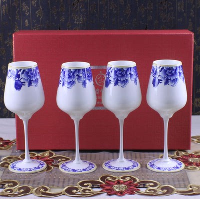 高档陶瓷小酒杯骨瓷正骨45%陶瓷创意超薄1.2mm葡萄酒杯红酒洋酒杯