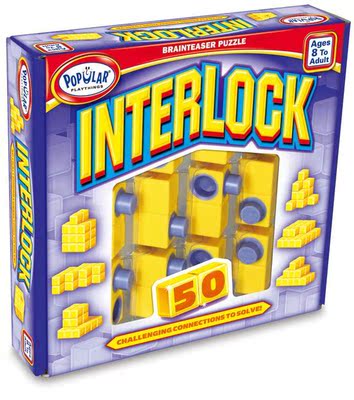 2012新款益智玩具 趣味桌面游戏 闯关智力玩具 INTERLOCK方块积木