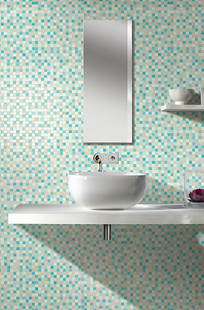 玻璃马赛克瓷砖卫生间浴室背景墙贴 马赛克装修建材现代简约墙贴