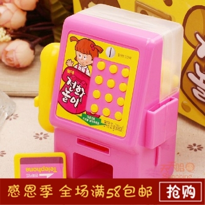 韩国进口食品 糖果 乐天儿童益智电话糖 玩具糖 vc水果糖 22g/盒