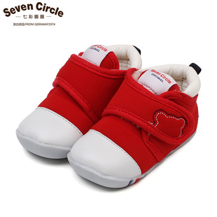 童鞋冬季新款婴儿鞋子加绒 宝宝学步鞋软底 魔术贴机能鞋