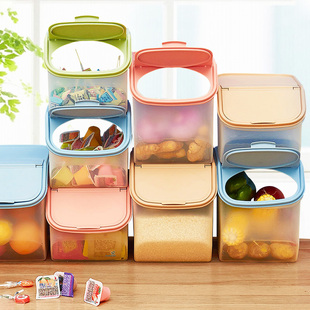 塑料透明特大号收纳箱有盖收纳盒玩具杂物零食储物整理箱厨房米桶