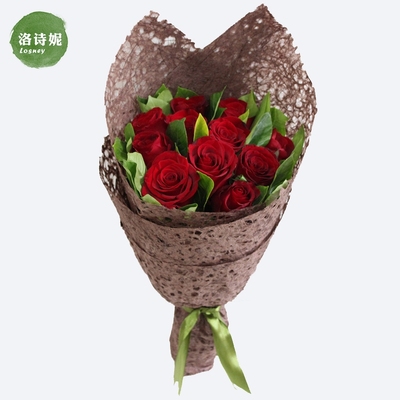 圣诞节上海鲜花速递同城红玫瑰花束苏州无锡常州天津生日花店送花