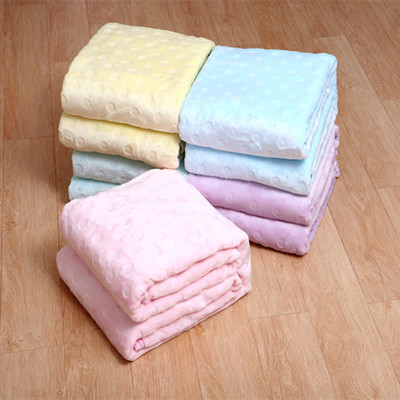 加厚包边纯色素色珊瑚绒毯子法兰绒冬季午休被子床单法莱毛毯