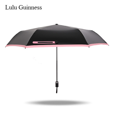 LG超轻铅笔伞 晴雨伞 遮阳伞太阳伞黑胶超强防晒防紫外线 小黑伞