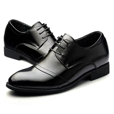 高哥男式内增高鞋6.5CM商务男鞋42420正装系带皮鞋42421结婚款