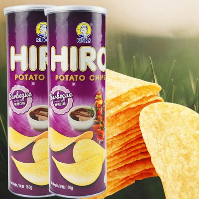 马来西亚进口食品休闲零食一皇hiro香脆薯片烧烤味160g
