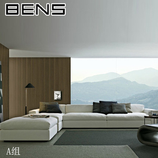 BENS奔斯 小户型可拆洗布艺沙发组合 布沙发 客厅转角沙发 8103