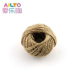 软陶泥超轻粘土 DIY手工辅料装饰编织麻绳手工绳30米