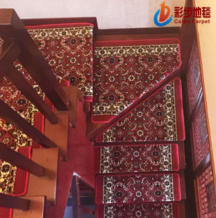 楼梯地毯 免胶自吸 楼梯踏步垫 定制尺寸防滑垫 特价包邮 加厚红