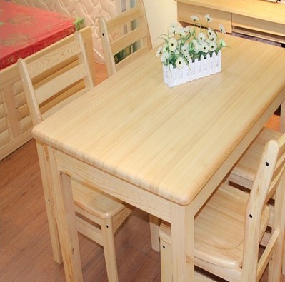 现代中式 简约家具 实木餐桌 餐台 环保进口松木餐桌