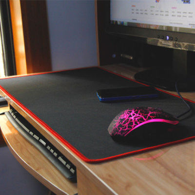 超大动漫鼠标垫 LOL游戏键盘垫 大号锁边包边办公纯色桌垫包邮