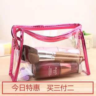 防水透明化妆包韩国大容量简约便携小号洗漱包迷你化妆品收纳包女