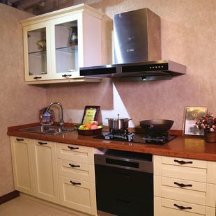 金凯越红橡木整体实木橱柜全屋定制整体厨房厨柜定做厨房厨柜