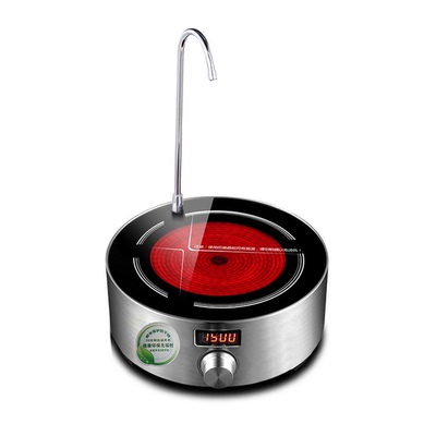 静音抽水器电陶炉煮茶烧水电脑智能带泵泡茶配铁壶银壶小款电磁炉