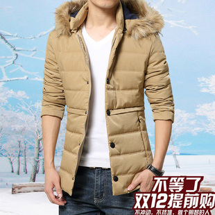 男士连帽棉衣外套青年韩版修身学生潮流休闲冬装2015冬季新款棉服