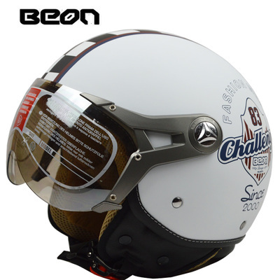 正品BEON头盔半盔摩托车头盔空军头盔哈雷头盔个性时尚复古头盔