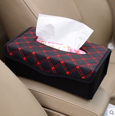 车用纸巾盒套高档车载座式纸巾抽套创意餐巾抽纸盒 红酒纸巾盒