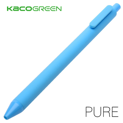 KACO pure 书源 糖果色磨砂软胶笔杆水笔 0.5黑色中性笔 按动式
