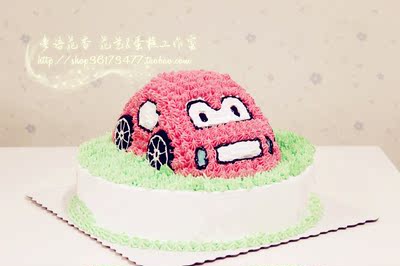 麦语花香私人订制沈阳鲜花蛋糕速递包邮节日生日纪念个性蛋糕汽车