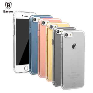 倍思 iphone7 手机壳 苹果7plus全包透明TPU软壳 超薄彩色保护套