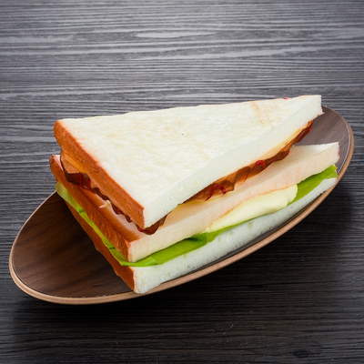 仿真三明治 影视摄影道具拍摄学习食品 假三明治面包店橱柜展示