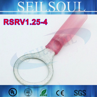 圣索电器RSRV1.25-4热缩圆形冷压端子接线端头热缩防水500只/包