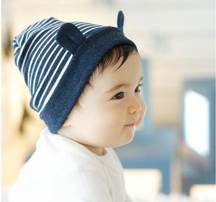 婴儿帽子新生儿胎帽宝宝帽子儿童套头帽0-3-6-12个月 春秋款0759