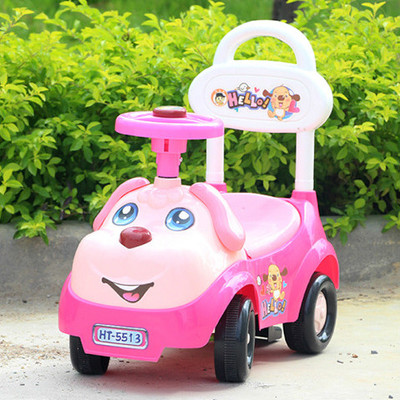 恒泰HT-5513可爱狗狗滑行车扭扭车儿童玩具车带电话铃声动听音乐