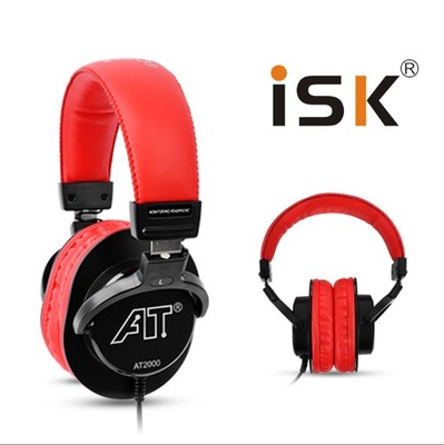 ISK AT2000专业监听耳机 头戴式录音DJ监听 后期制作电脑游戏耳机