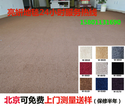 北京高端办公室会议室音乐公司商务家用高档加厚舞蹈纯色满铺地毯