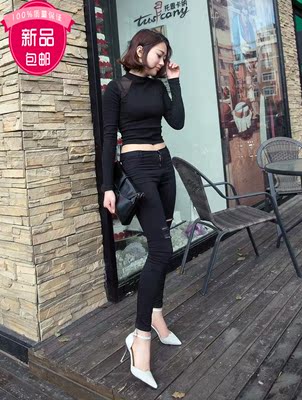 2016夏季韩版娱乐风情街爆款高端气质型无异味舒适亮片高跟女鞋